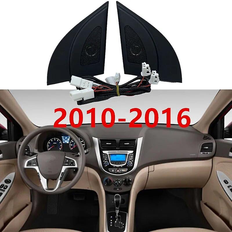 لأكسنت سولاريس 2011-2018 مكبر صوت السيارة الصوت السيارات أسود مثلث رئيس مكبرات الصوت مكبر الصوت مكبر الصوت البوق مكبر الصوت مع سلك ~ 56664