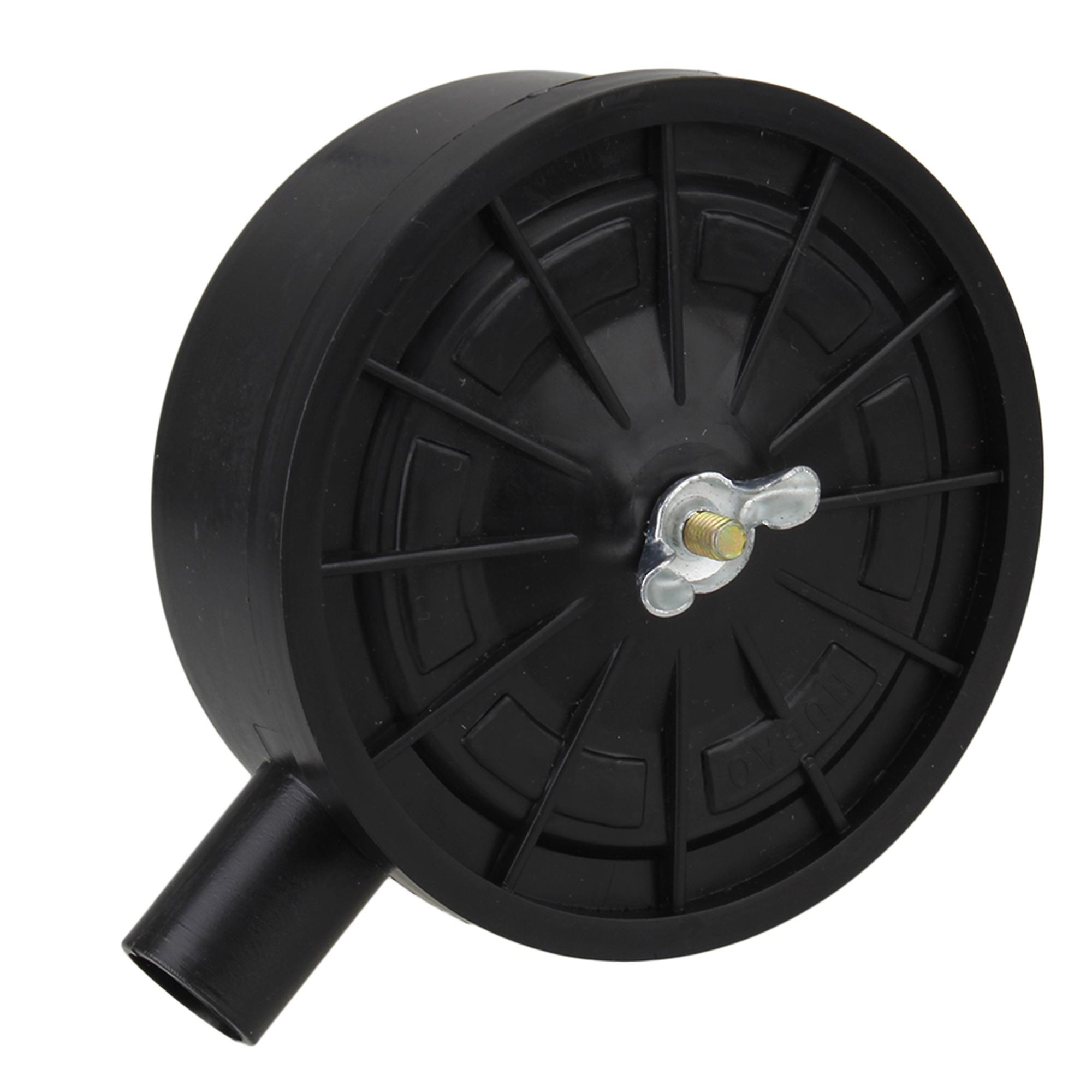 Compressor 19.3mm Threaded Male Air Intake Silencer Filter Black Plastic