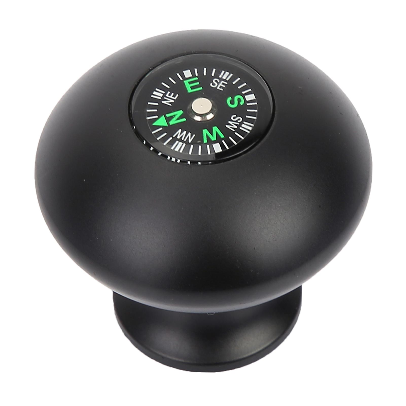 Outdoor Universal Trekking Pole Stick Monopod Tripod Head Grip Knob with Compass