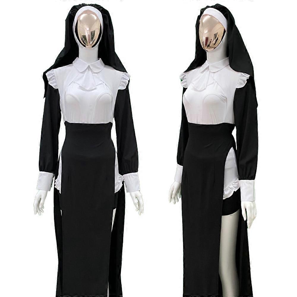 Halloween Halloween nonne cosplay kostyme voksne kvinner søster sexy kjole  dress antrekk uniform karneval fest | Fruugo NO, image size:1000x1000