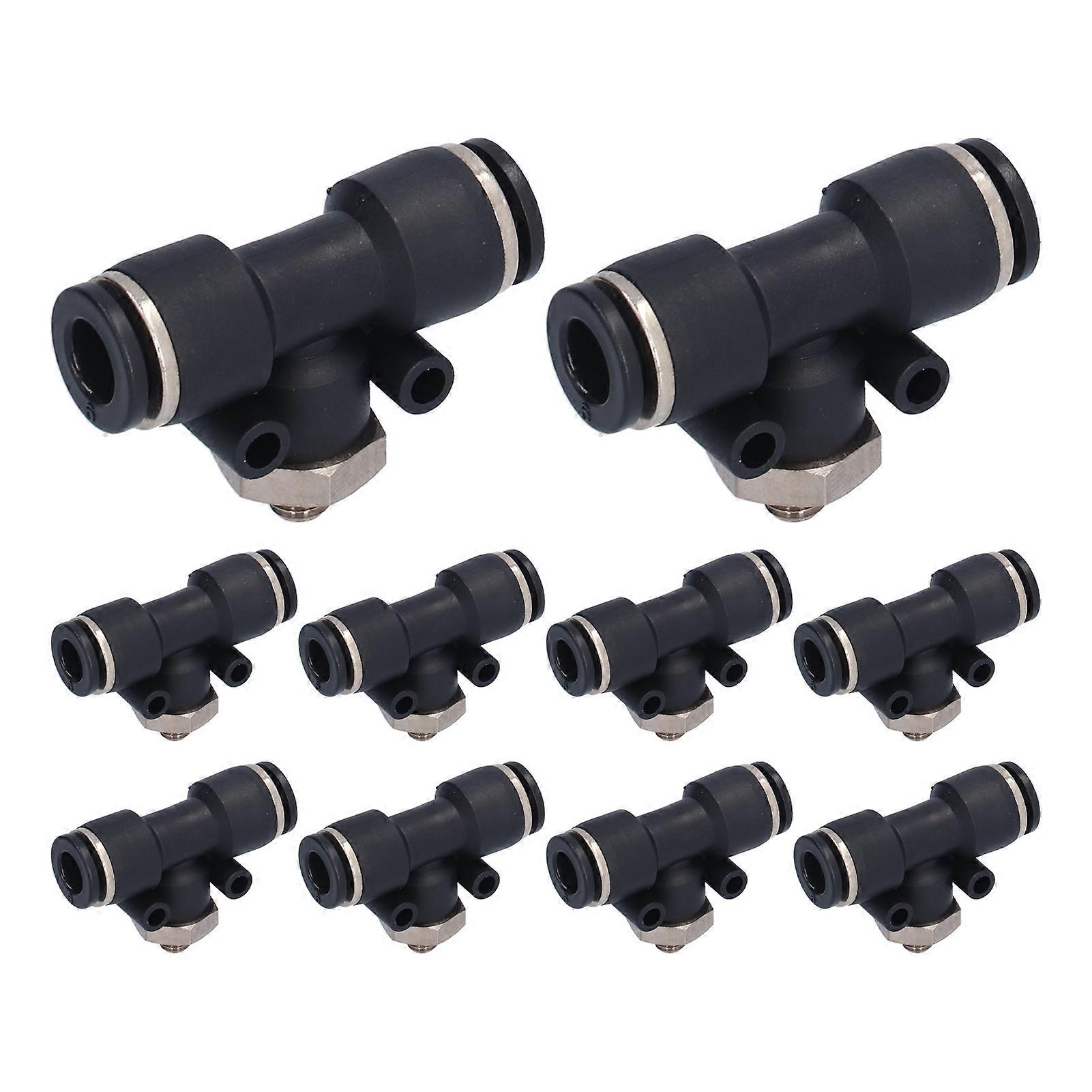 10pcs Pneumatic Tube Fitting Durable Pvc External Thread Connection Accessories For Automation Equipment03-01c
