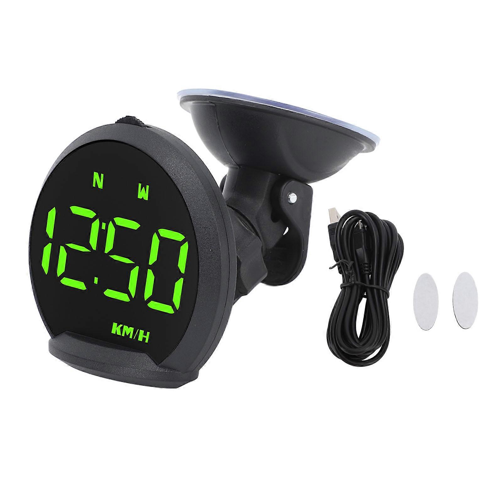 GPS HUD Speed Direction Driving Distance Overspeed Alarm Multifunctional Universal LED GPS Speedometer for Vehicles E2U511