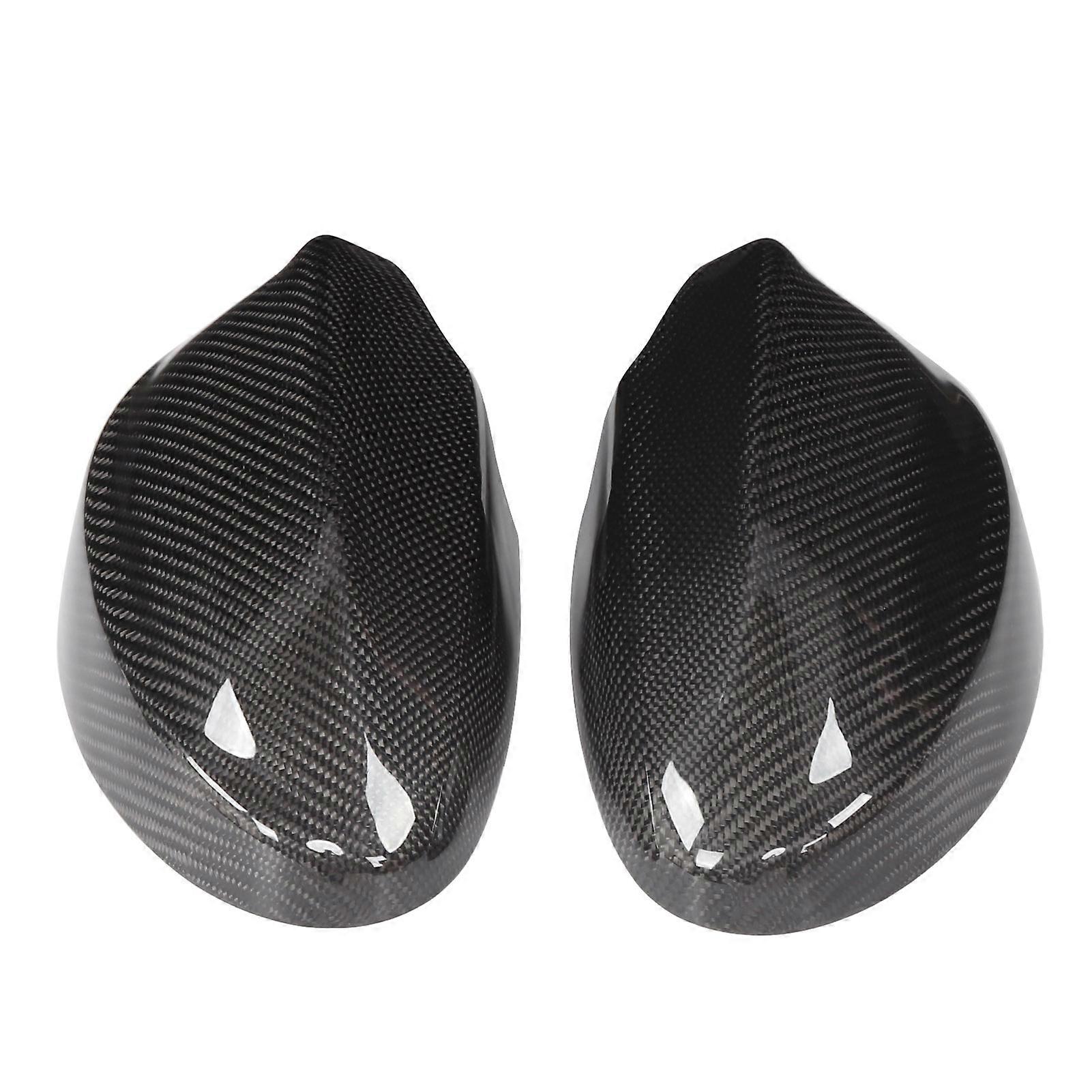 Pair of Rearview Side Mirror Cover Cap Carbon Fiber Replacement for 3 Series E90 PreLCI 20052008 E2U611