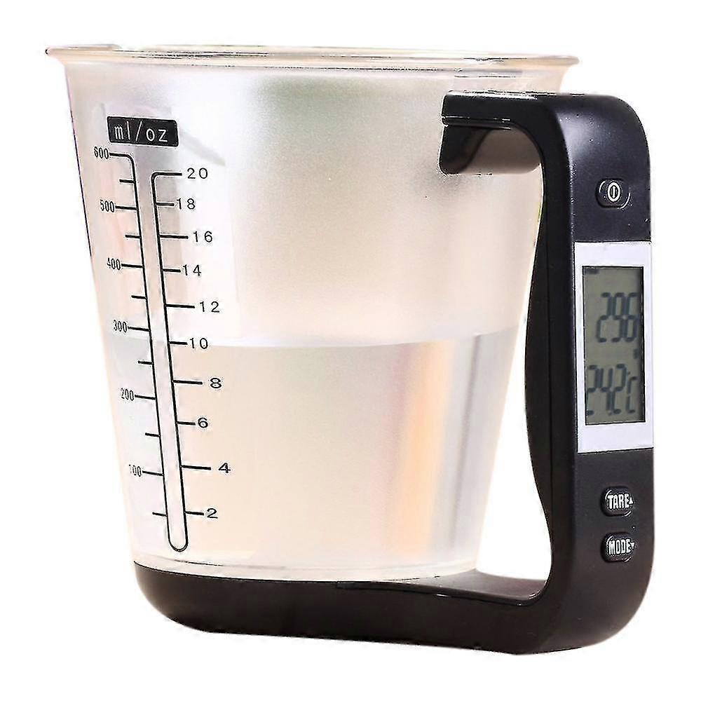 Electronic Measuring Cup, Kitchen Scales, Digital Beaker, Host, Temperature Measurement, With Lcd Display