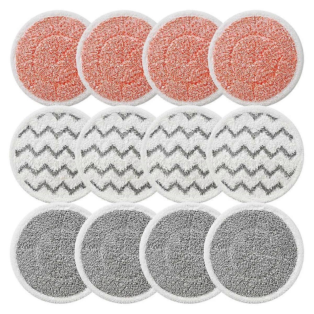 Rotating Mop Replacement Pads for Spin-Wave 3897A SmartSteam Scrubbing Steam Mop, Mop Pads 12Pack