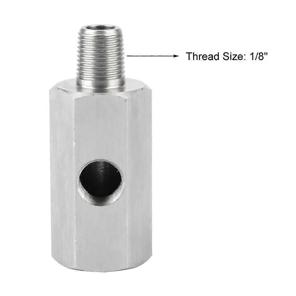 1/8 BSPT To NPT Oil Pressure Sensor Tee Adapter | 304 Stainless Steel | For Turbo Feed Line & Gauge