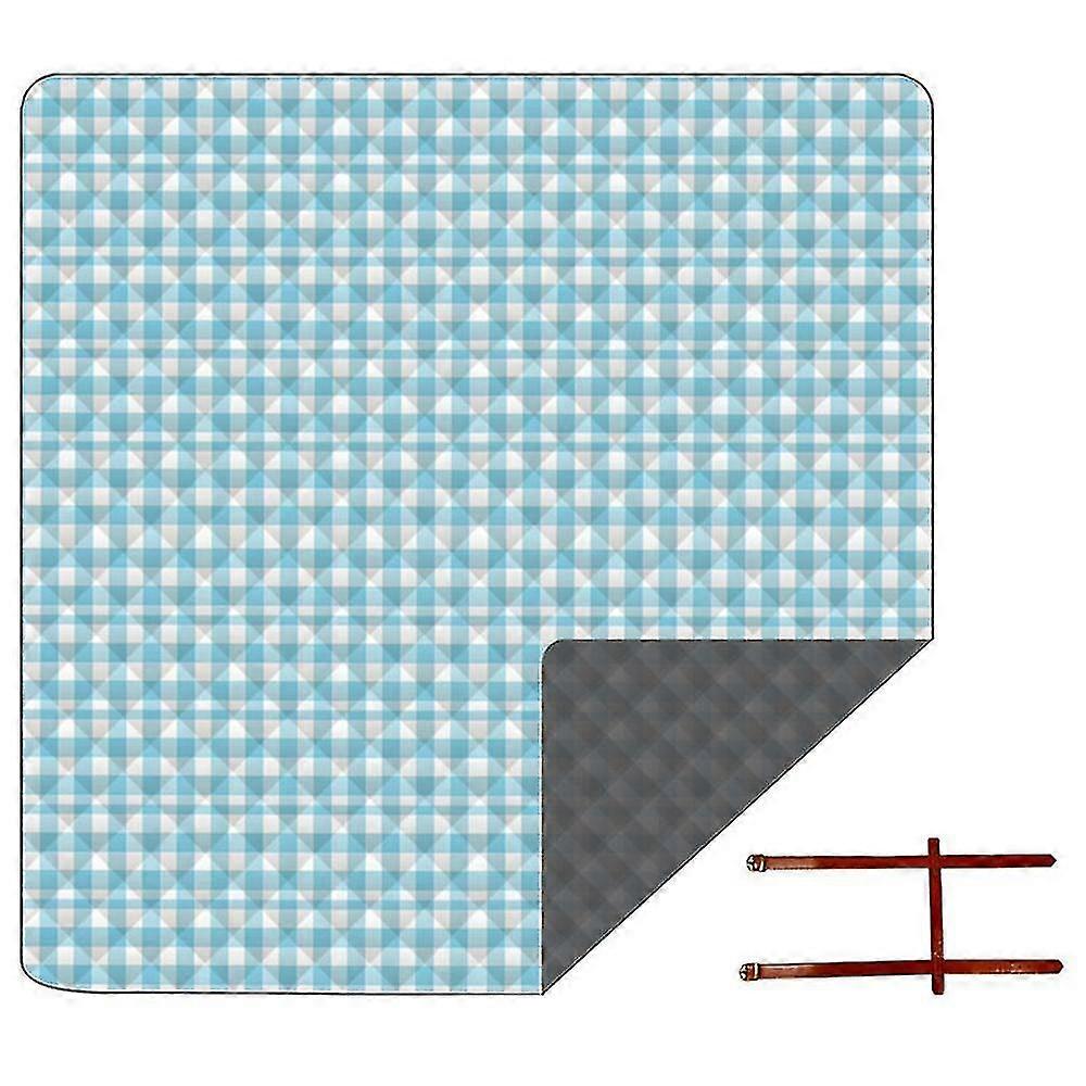 Large Picnic Blanket Rug Handy Mat Waterproof Beach Mat,blue