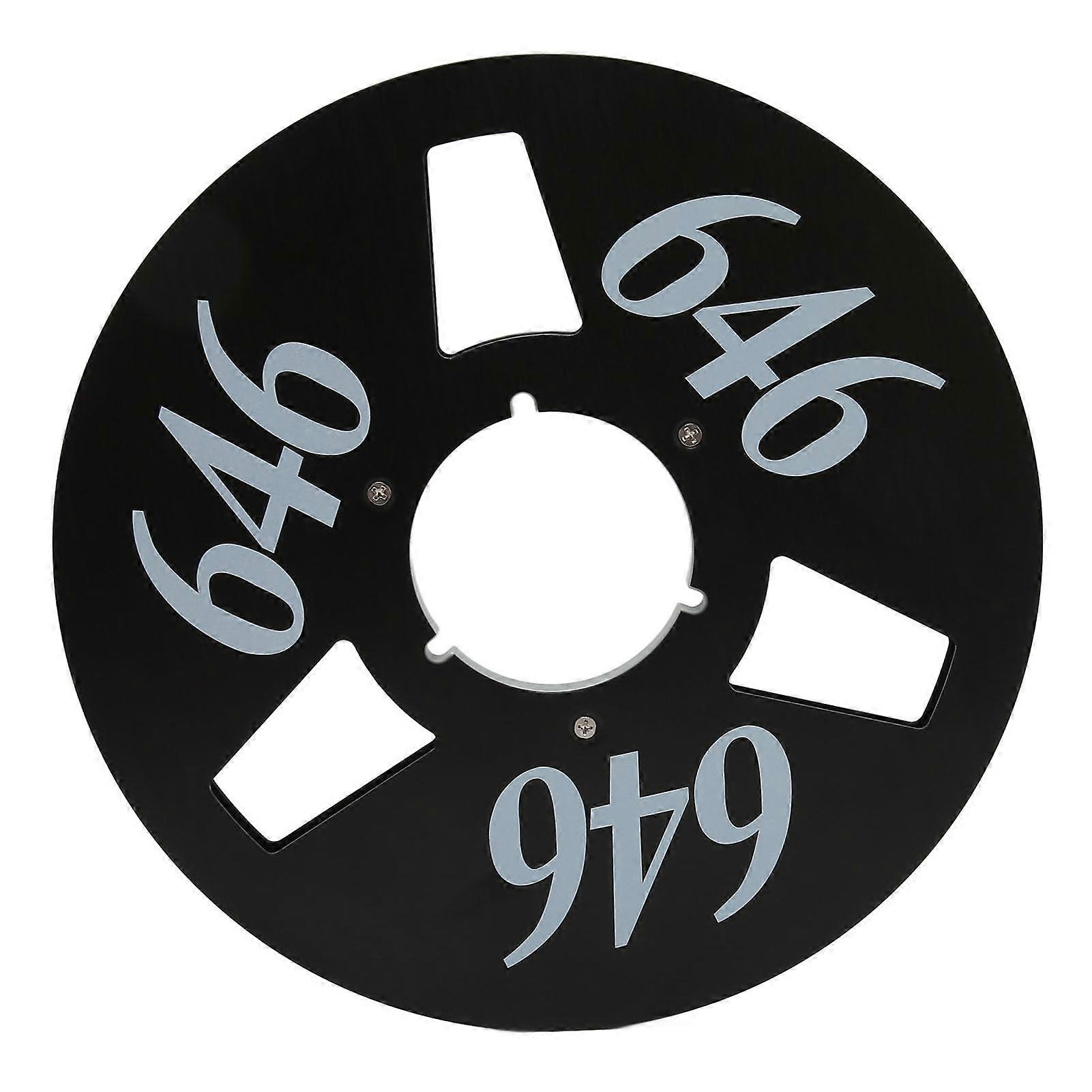 1/4 10 in Avvolgitore Bobina 3 Fori Bobina Aperta In Lega di Alluminio A Prova di Piegatura A Basso Rumore Bobina Di Avvolgimento Universale Per Sostituzione Nero