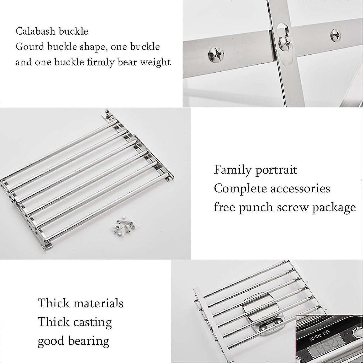 Wall-Mounted Clothes Rack, Clothes Drying Rack, Expandable Wall-Mounted ...