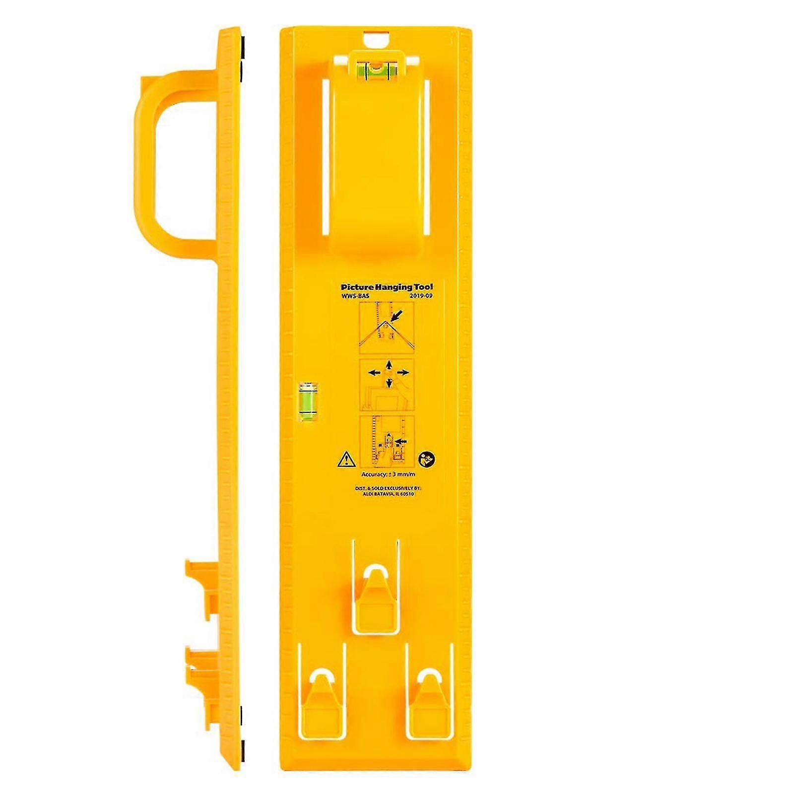 Picture Frame Hang And Level Tool Photo Clock Mirror Hanging Hanger, Easy Level