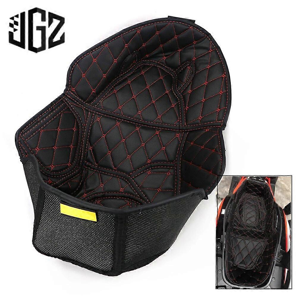 オートバイナイロンPUレザークッショントランクカーゴライナー保護パッドシートバケット収納ボックスホンダADV 150 2019 2020 2022