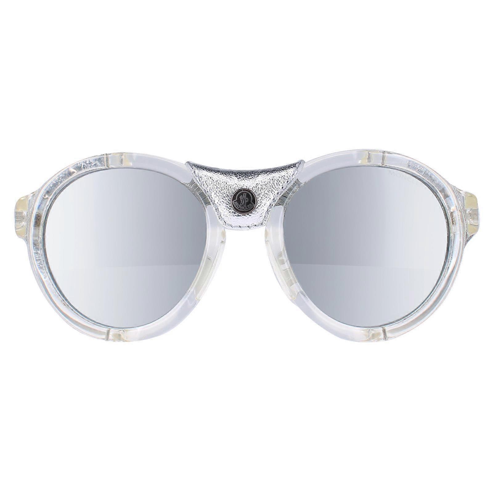Moncler 太阳镜 ML0046 26C Crystal Silver Grey Silver Mirror