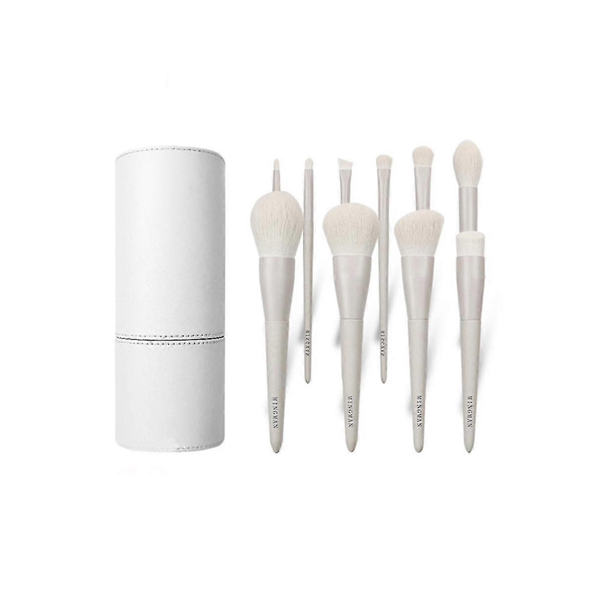 10 Portable Dumb Gray Makeup Artist Professional Makeup Brush Set Eyeshadow Brush