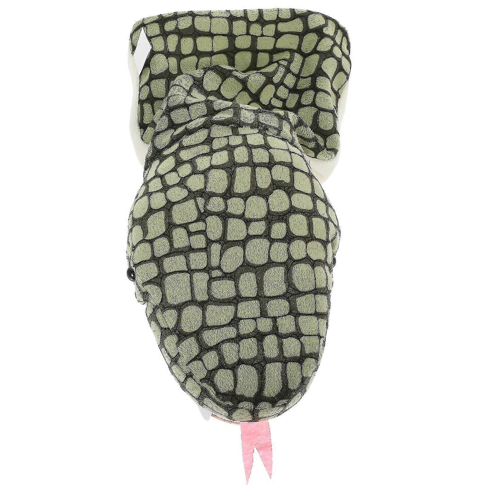 Plush Snake Hand With Open Movable Mouth Role Play Hand Plaything-in