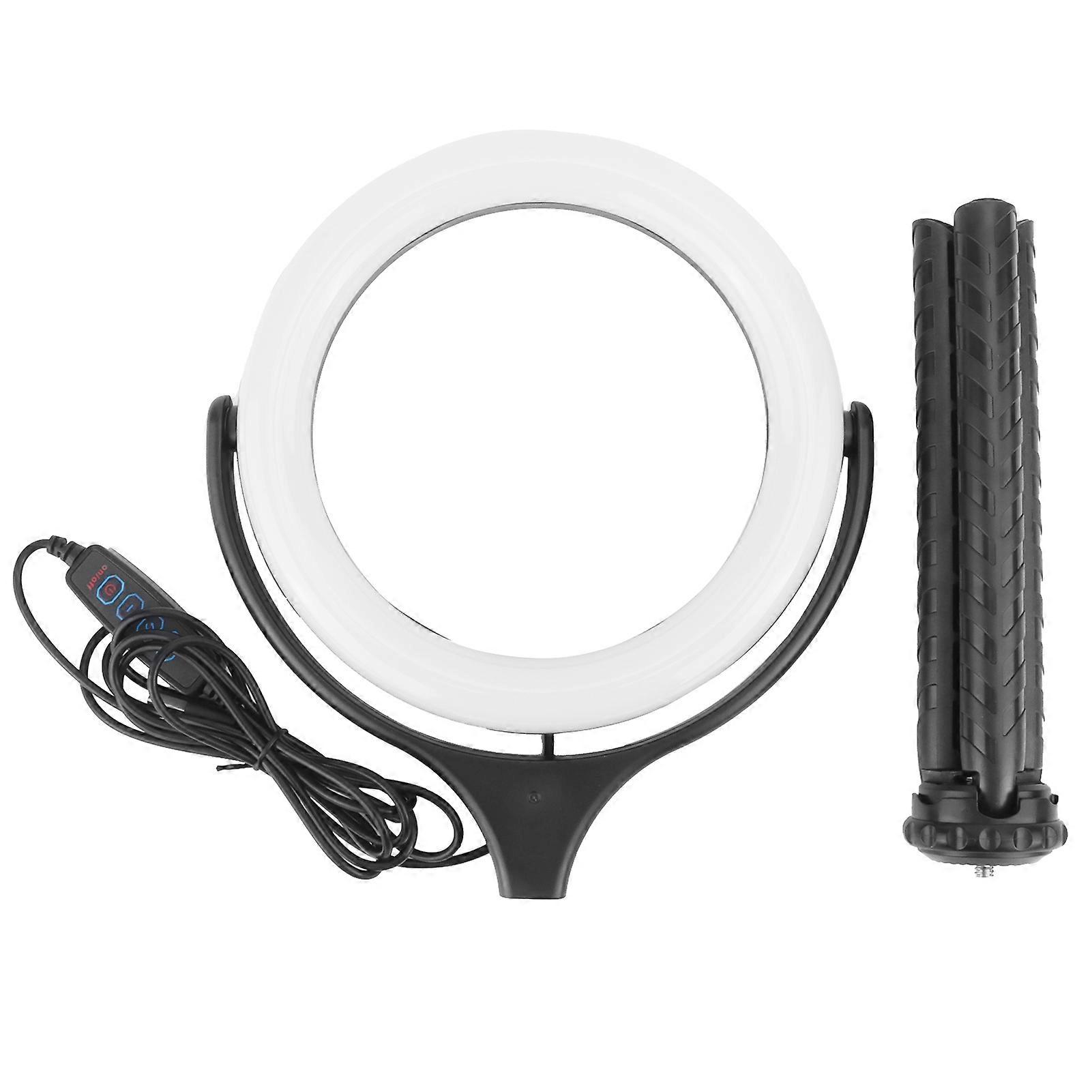 6in 30006500K Adjustable Ring Shape Fill Light with Desktop Tripod Supplementary Lamp