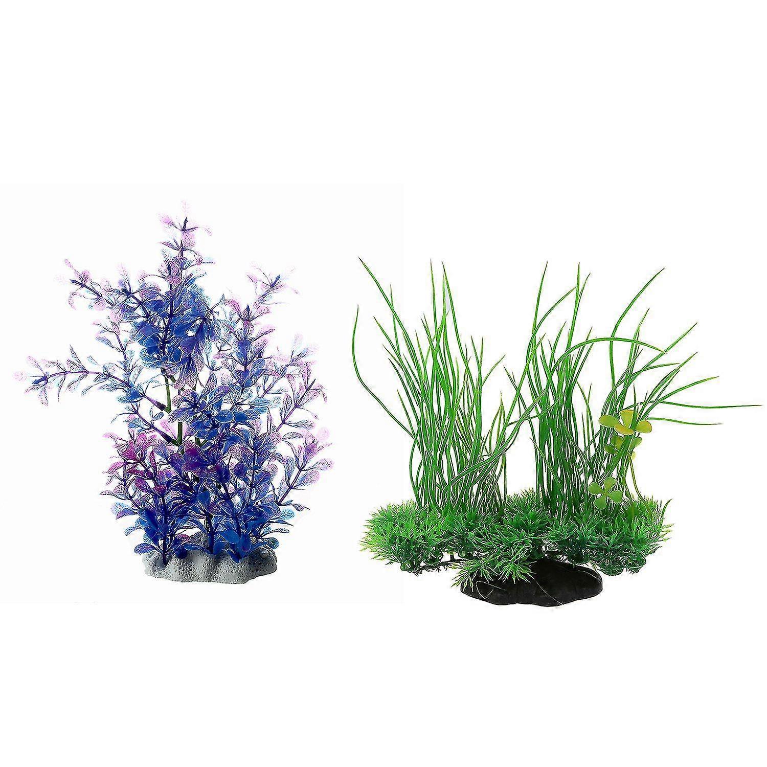 Aquarium Deko Wasserpflanzen Silikon Kuenstliche Kunstpflanze Gruen