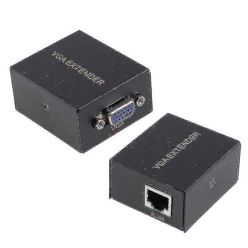 2024 VGA Ethernet Extender RJ45 über Cat5e Cat6 bis zu 197ft unterstützt Plug & Play