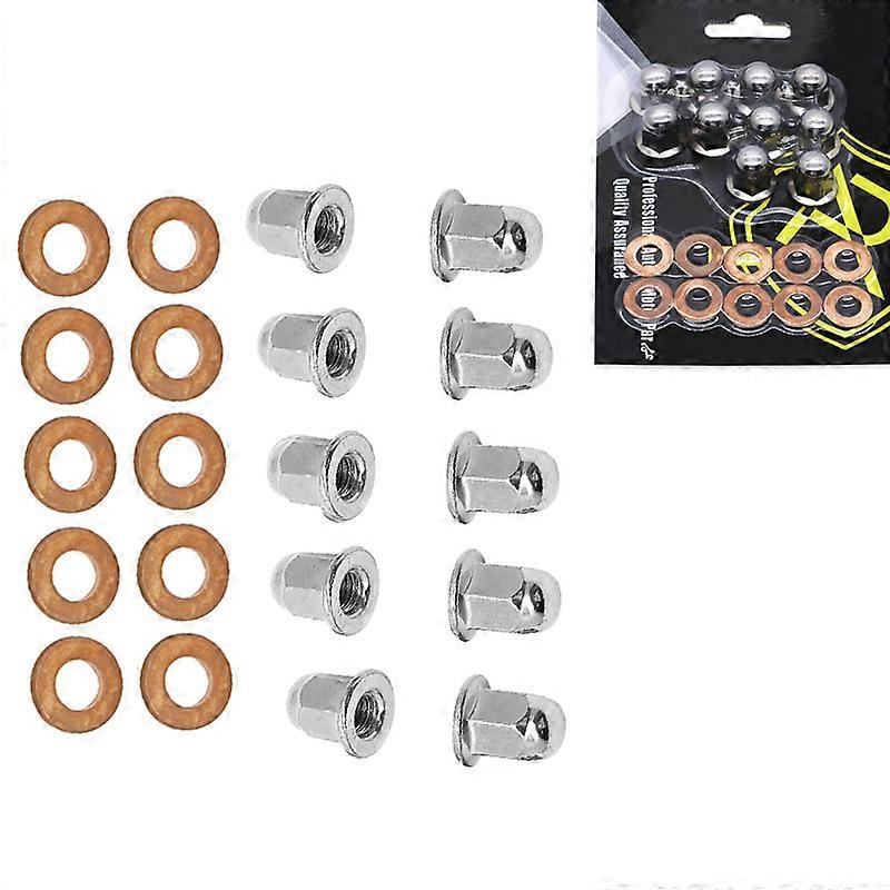 Cool Head Rebuild Chrome Acorn Nut Nuts Studs Kit For Yamaha Banshee 350 YFZ350