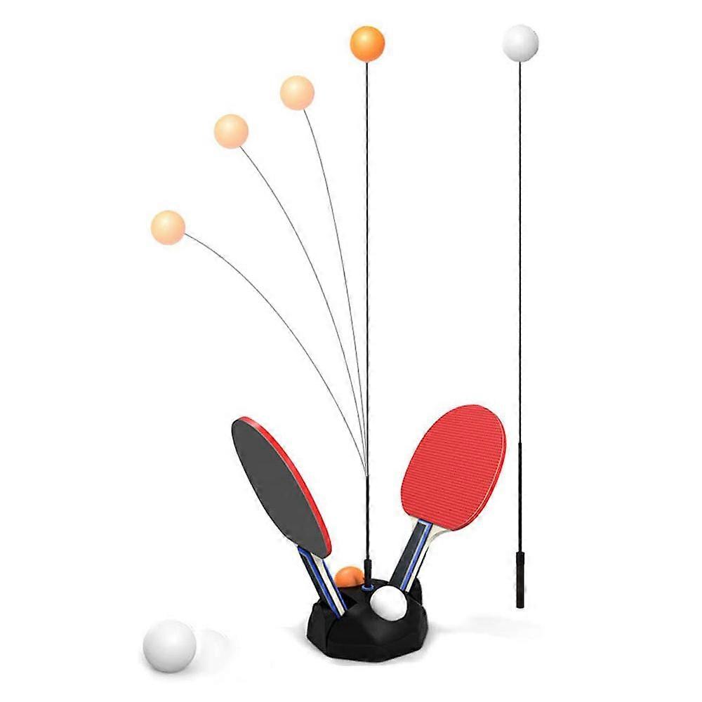 Table tennis trainer, children portable table tennis set with soft shaft for self-training, decompression