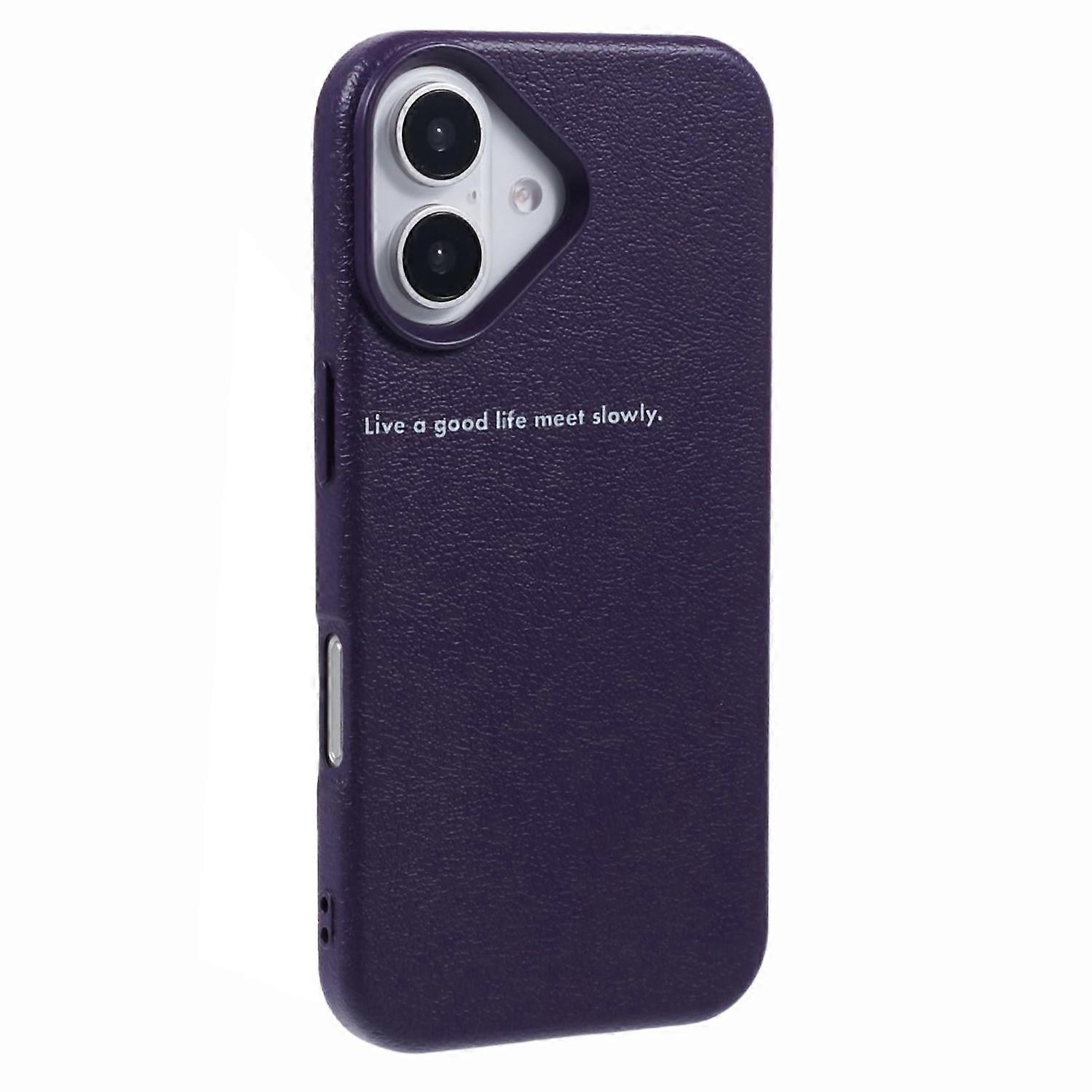 For iPhone 16 Plus Case TPU Splatter Paint Phone Cover - Purple