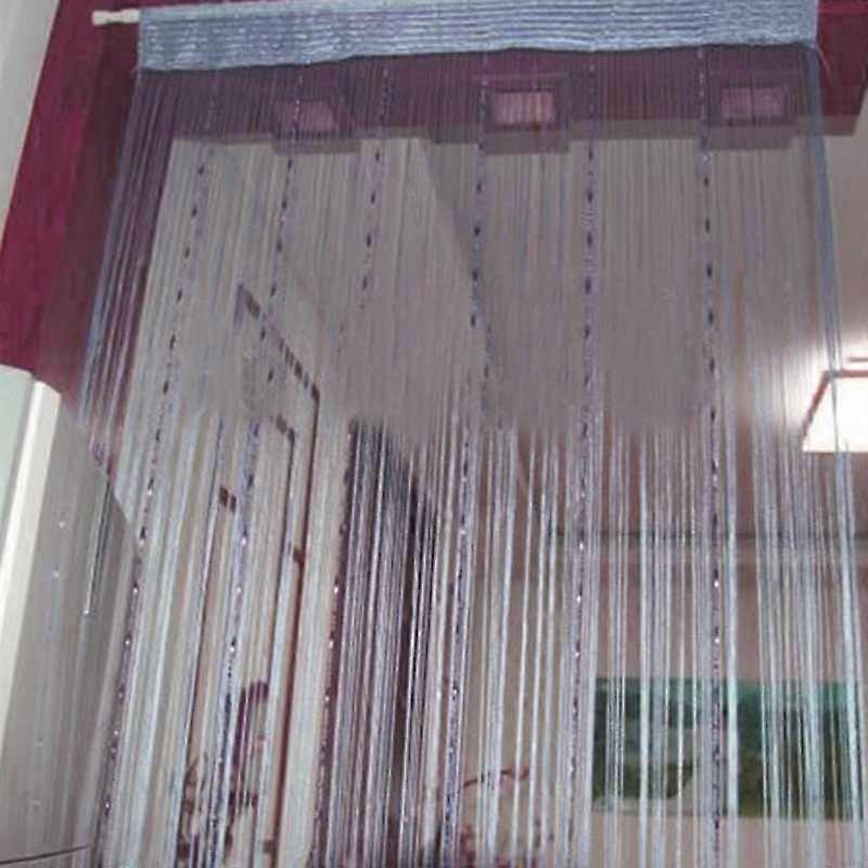1x2m Romantic Solid Color Fringe Beads Chain Door Curtain  String Drape