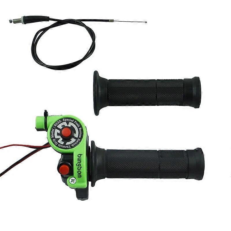 1 Pair 22mm 7/8 Motorcycle Twist Throttle Grip with Cable handlebar Accelerator with Engine On/Off Button for Honda Yamaha