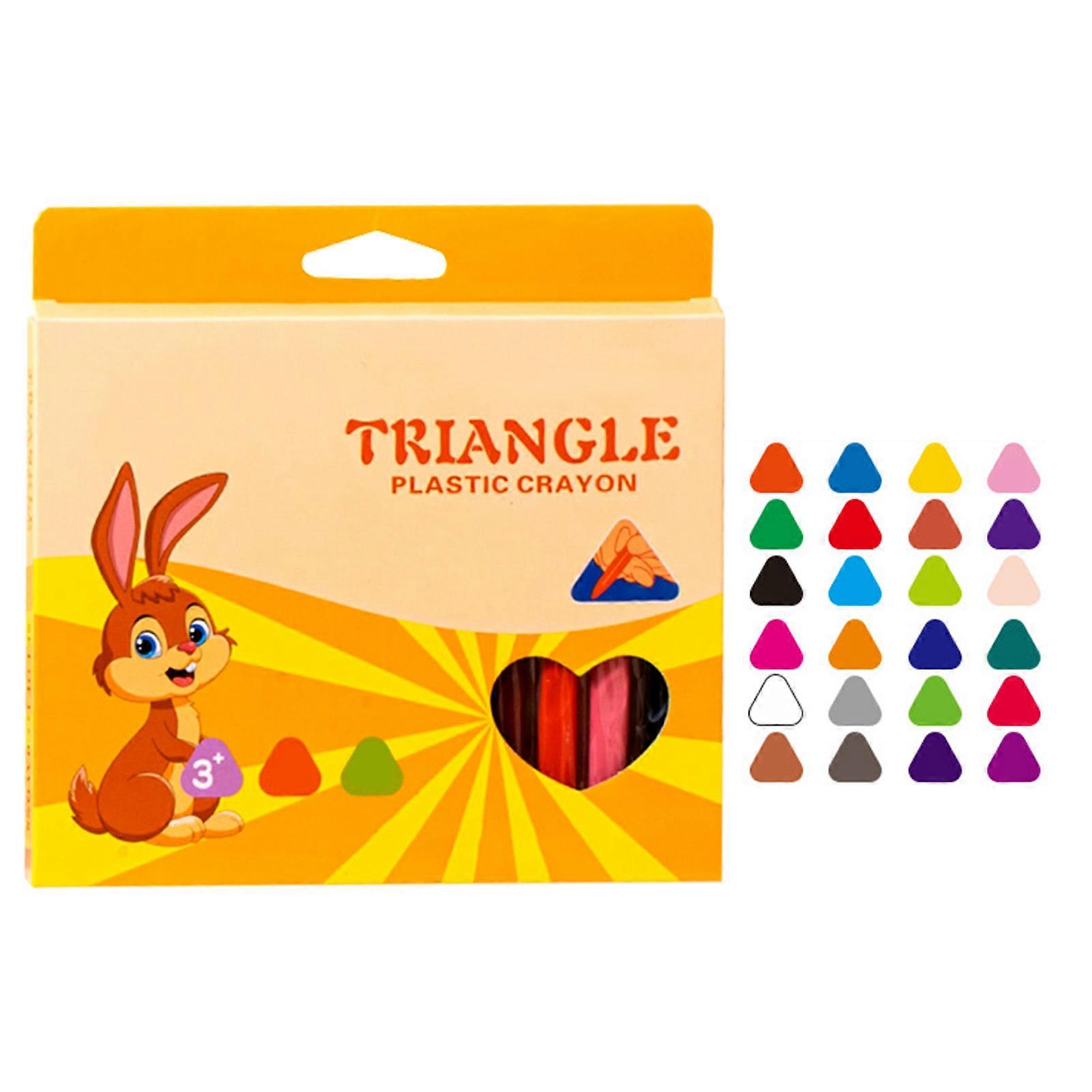 12/24/36 Color Non-Dirty Hand Crayons Easy Coloring Paint Pencils Kits for Home School