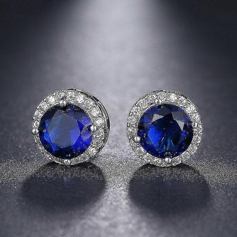 Ylellinen valkoinen Zircon Stud korvakoru