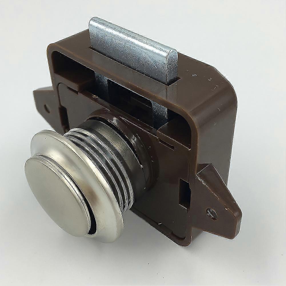 Push Button Catch Lock Cupboard Door Knob Caravan Boat Cabinet Drawer Latch Desk Drawer Lock RV Furniture Handle