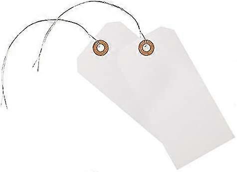 Office Depot Shipping Tags With Wires, 4 3/4in. X 2 3/8in, Pack Of 100