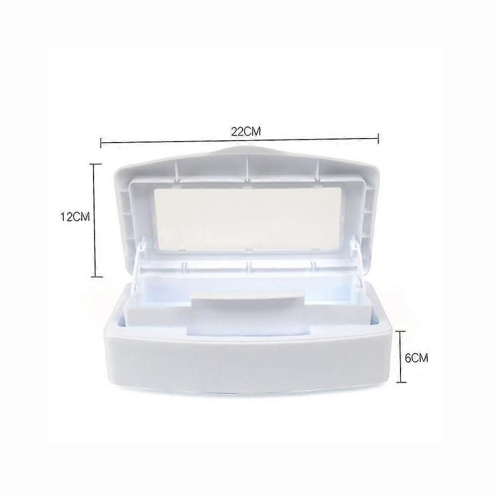 Nail Tool Clean Box Plastic Nail Tray For Alcohol Cleaning Container