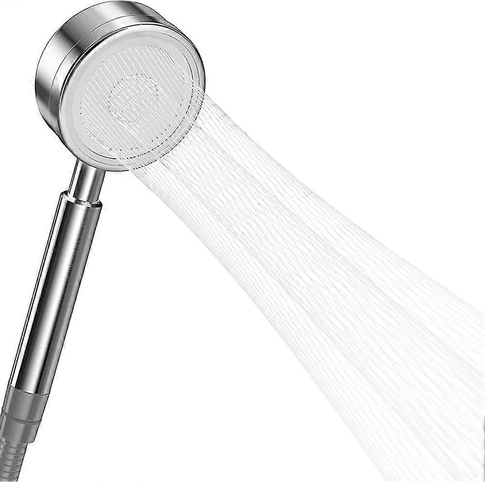 High-pressure Hand Shower Stainless Steel, Shower Head Water-saving With Special Gift