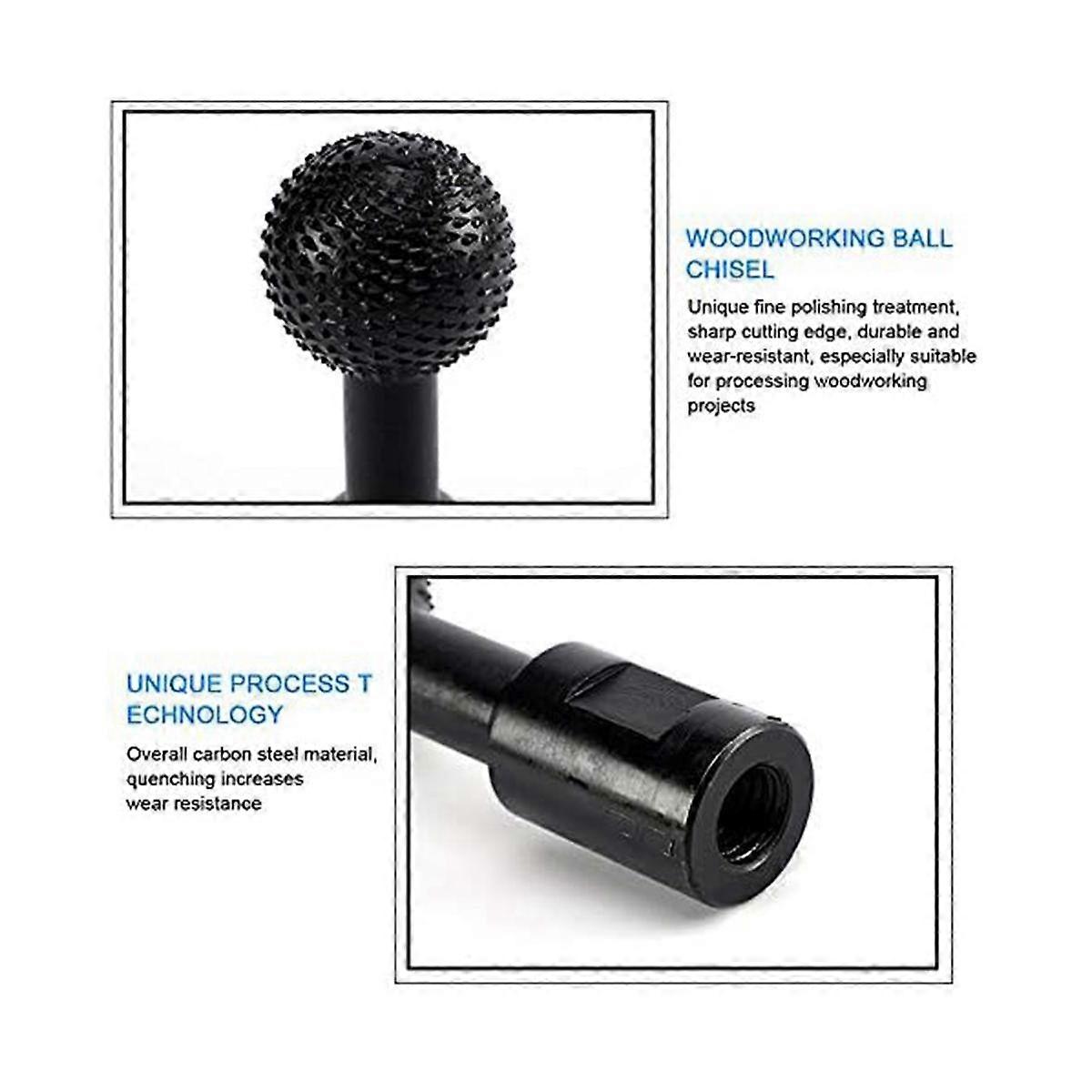 Sphere Rotary Burr for Wood Marking, Carving, Polishing, Engraving, Grinding Head for Type 115/125