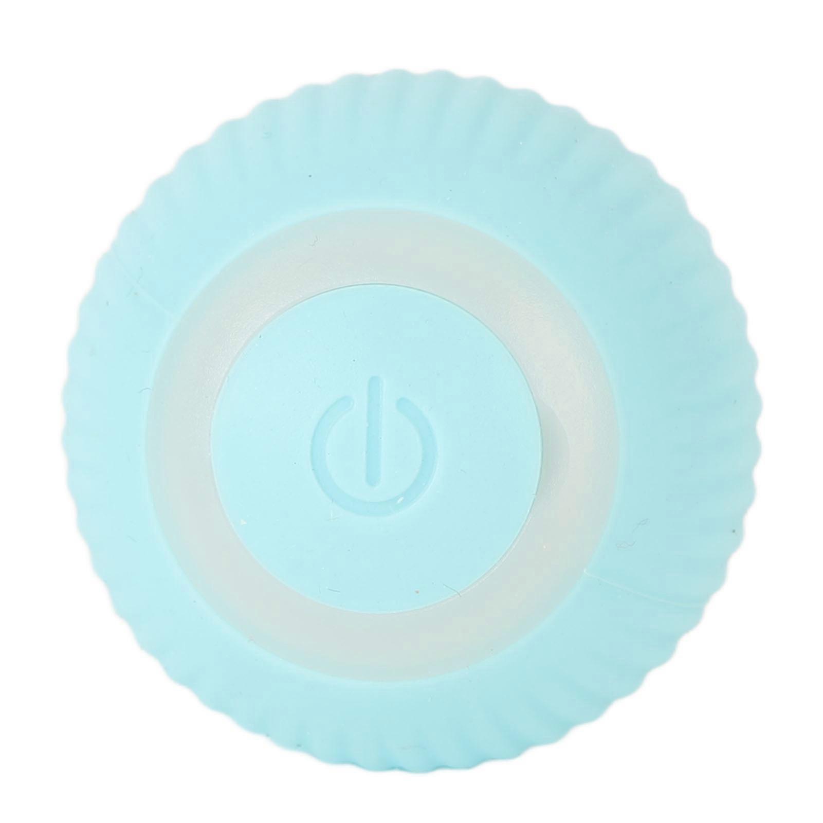 Funny Cat Ball Electric Silicone Automatic Rotating Smart Interactive Cat Toys Ball Blue