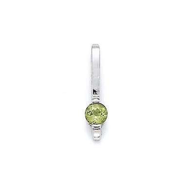 925 Sterling Silber Peridot Anhänger Halskette-Anhänger für Frauen