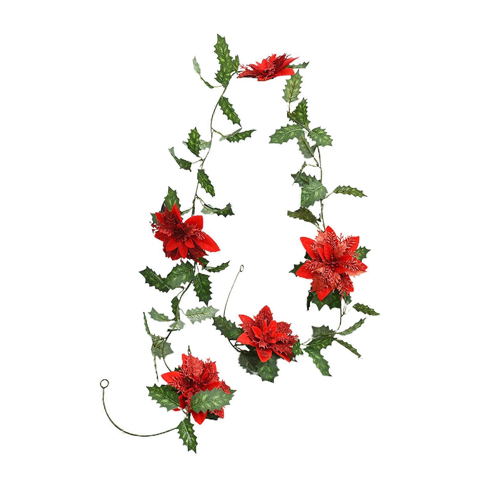 Christmas Flower Vine - Red 1.8m