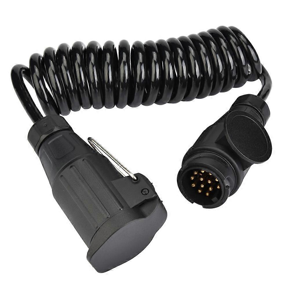 13 Pin Trailer Plug Wiring Spring Cable Connector Adapter for Trailer Caravan