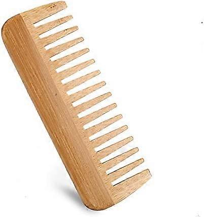 Wide-Tooth Comb bamboo,Large Hair Detangling Wide Tooth Comb , No Handle Detangler  Styling Shampoo ,Quality Wooden Curls Comb, Anti Static for Long H