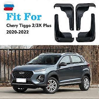 Excellent FOR Chery Tiggo 2 3X Plus Mudguards Fender Mud Flap Guards Fender Mudguard Car Accessories Auto Styline Front Rear 4pcs2020-2022