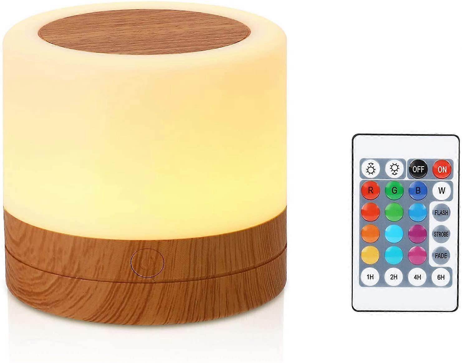 Night Light, Mini Multicolor 360  Bedside Lamp, Rechargeable Night Light With Touch Adjus