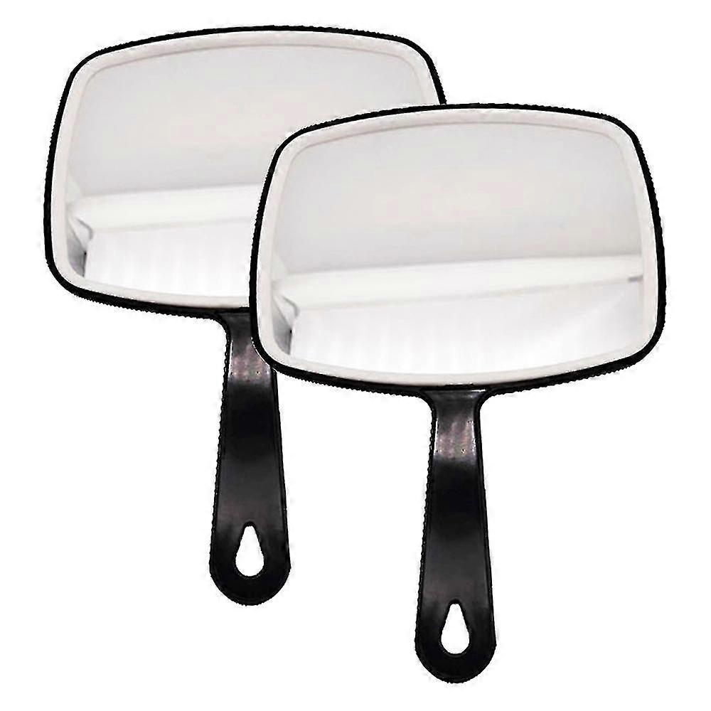 2pcs Hand Mirror Handheld Mirror Big Mirrors