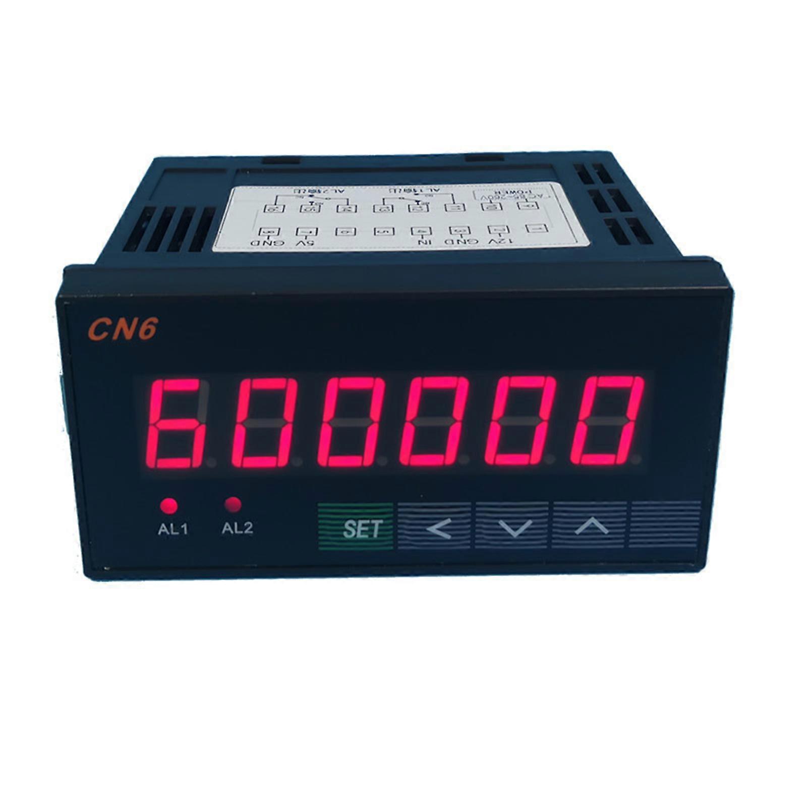 6-Digital Multifunctional LED Counter Grating Encoder Display Meter Relay 220V