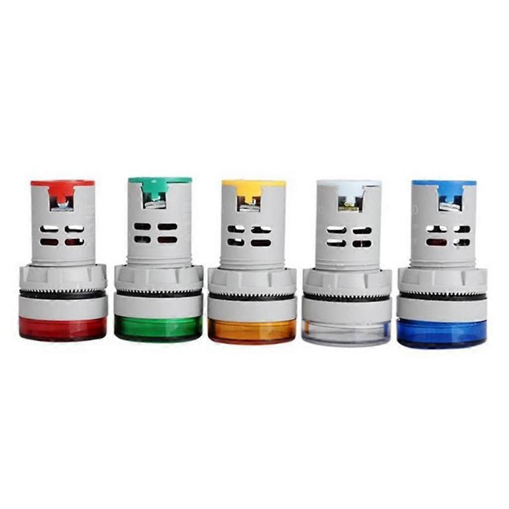 2x Mini Round Digital Voltmeter AC 12-500V Voltage