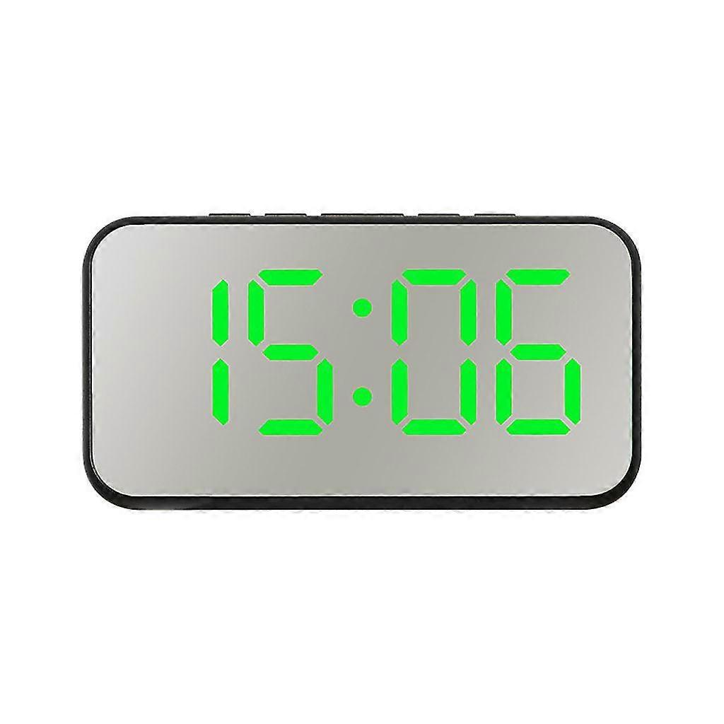 New Creative Mirror Surface Electronic Clock Snooze Alarm Digital Clock Simple