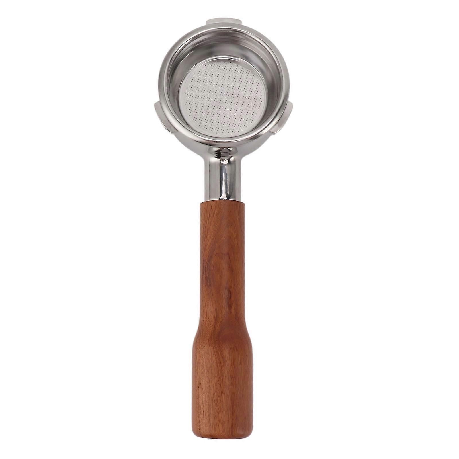 58mm Coffee Portafilter 3 Ears Stainless Steels Bottomless Portafilter Coffee Machine Accessories for Barsetto C1 Red Rosewood(YMCAT)