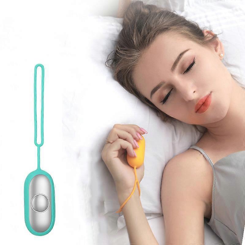 Usb Charging Microcurrent Sleep Holding Sleep Aid Instrument Pressure Relief Sleep Device Hypnosis Instrument Massager Green