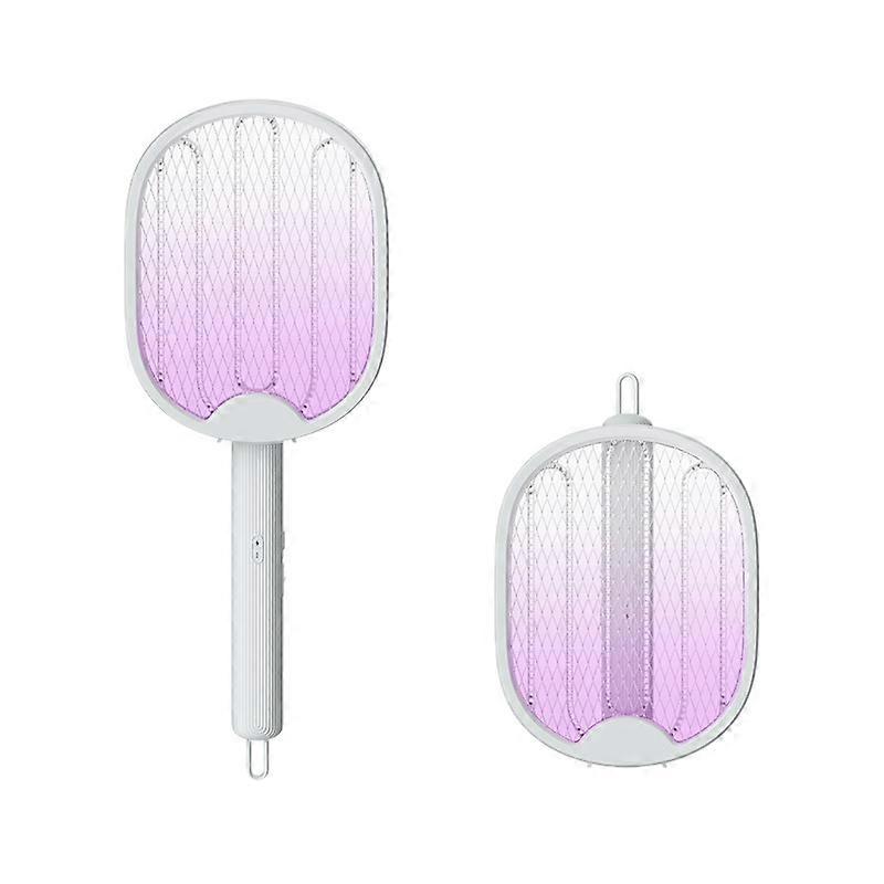 Mosquito Killer Lamp USB Rechargeable Electric Foldable Mosquito Killer Racket Fly Swatter 3000V Repellent Lamp
