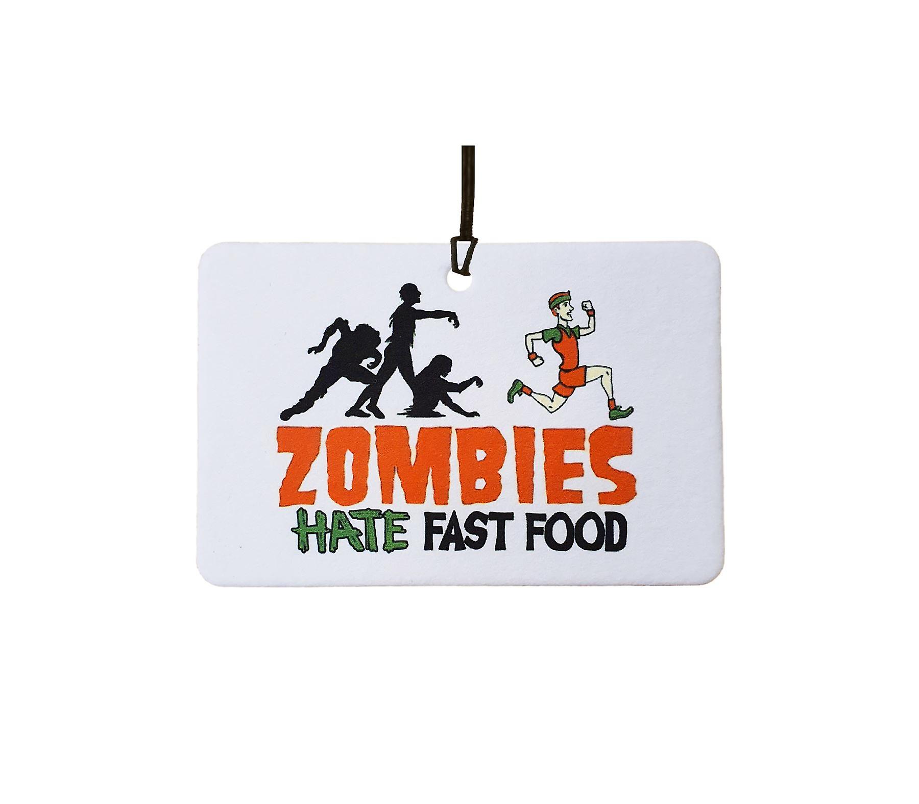 Zombies Hate Fast Food Car Air Freshener