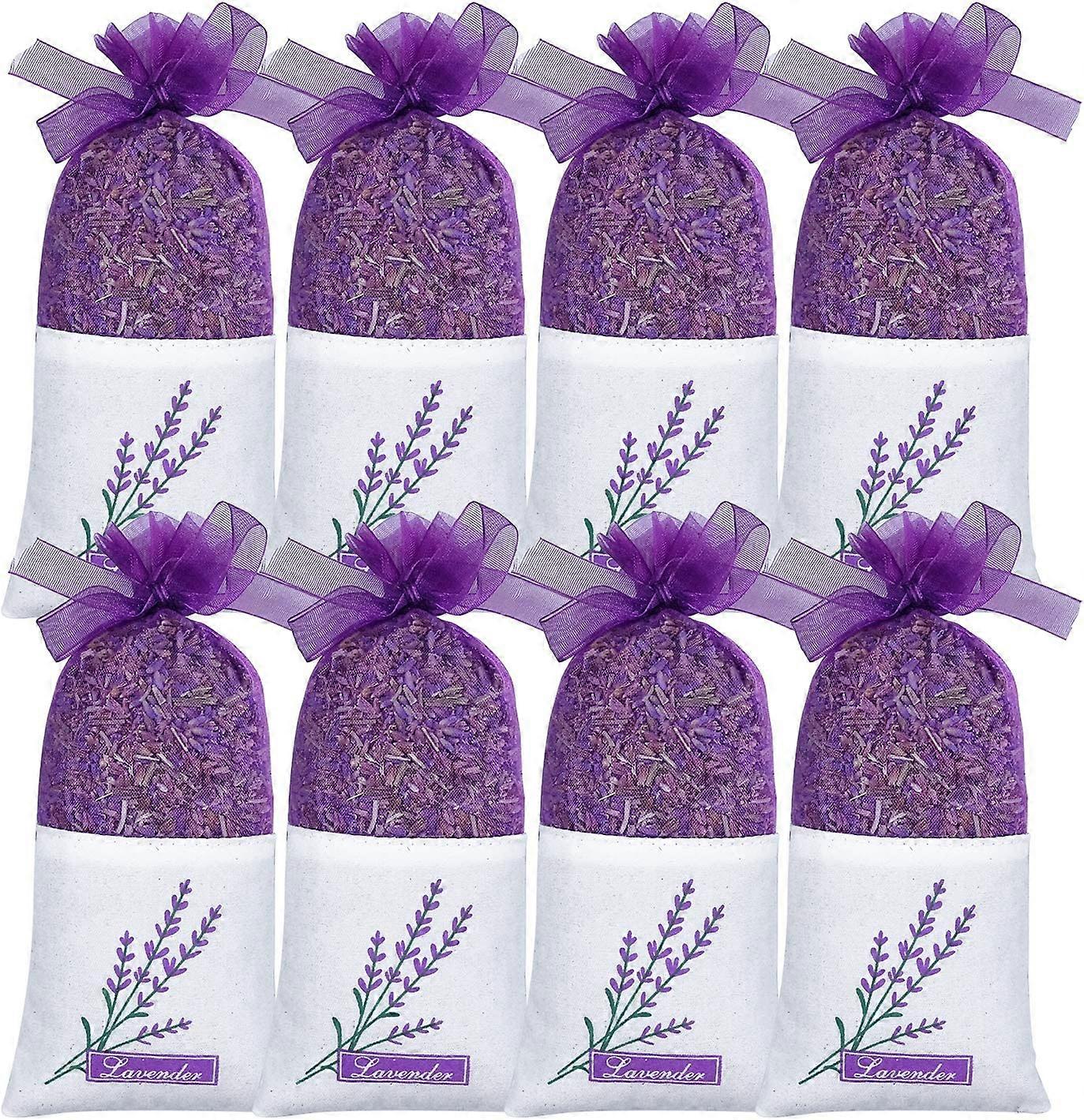 Lavender Sachets, Dried Lavender Sachets 8 Pack For Closets, Drawers