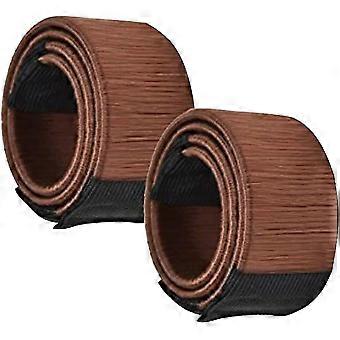 Hair Bun Maker French Twist Hair Wrap Snap Band Diy Hairstyle Accessories For Women Donut Bun Maker2pcs)